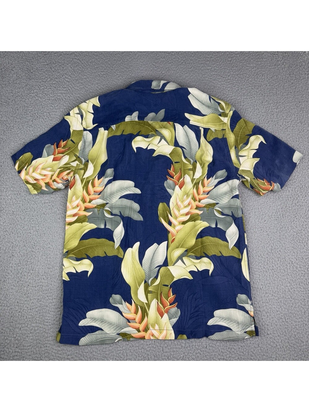 Tommy Bahama Silk Men’s Small Regular Floral Hawaiian AOP Button Up Shirt - Picture 6 of 9